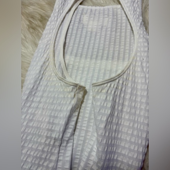 MAEVE White Textured Sleeveless Square-Neck Tank Top - Picture 7 of 7